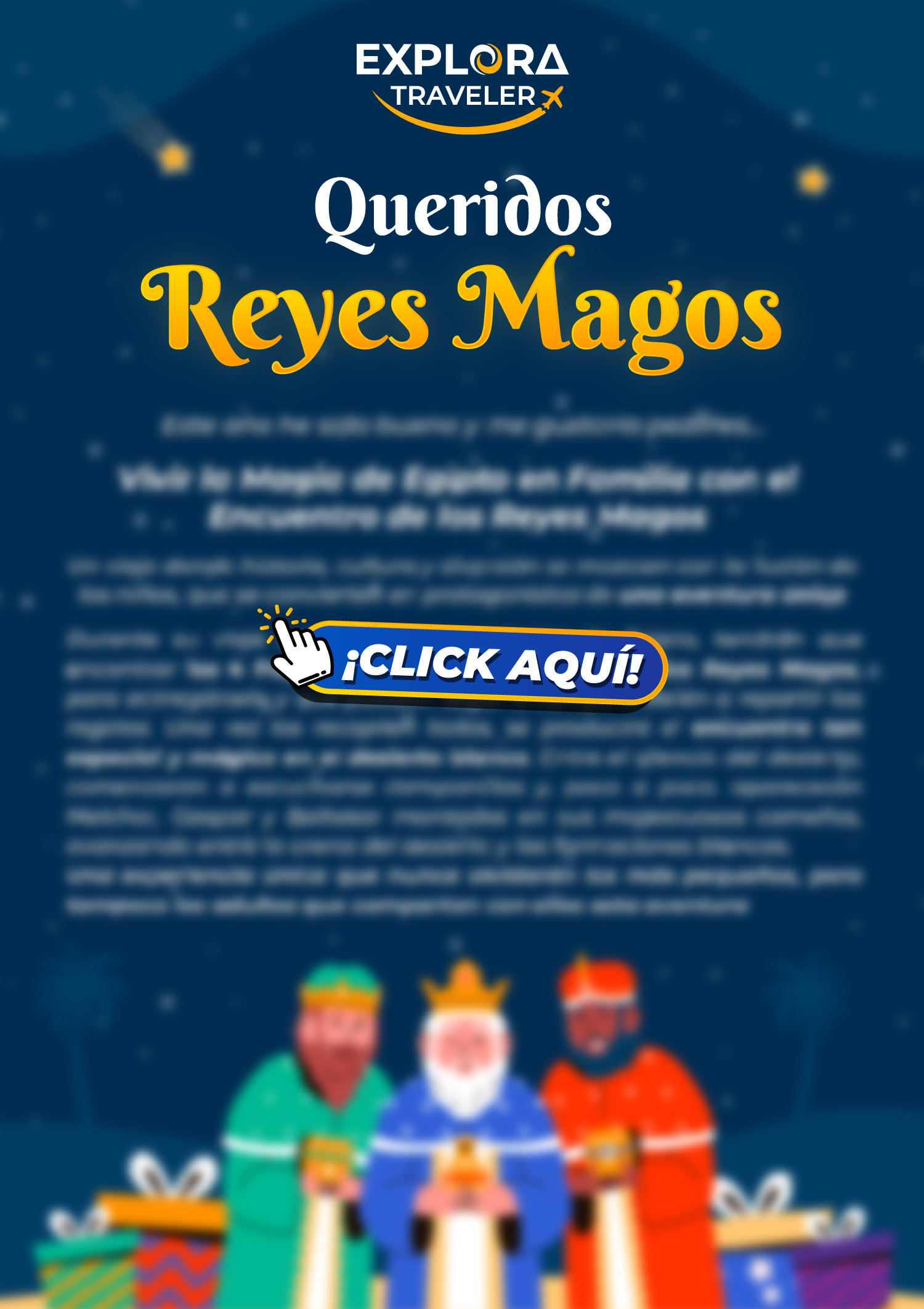 Flyer Info Reyes Magos Egipto