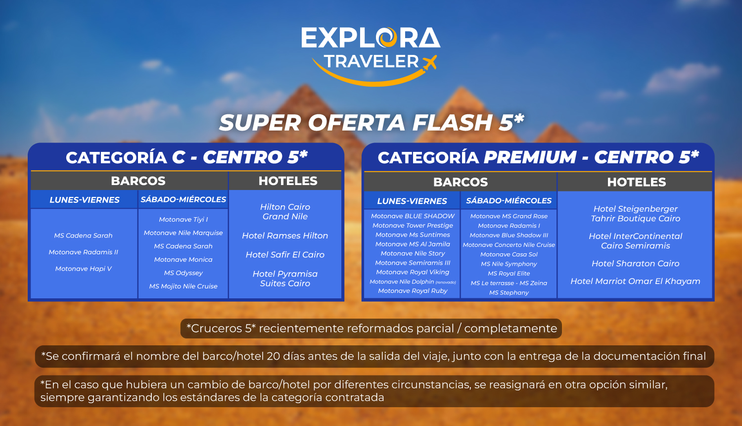 CATEGORIAS LEYENDAS DEL NILO - SUPER OFERTA FLASH 5 (26-11-2025)
