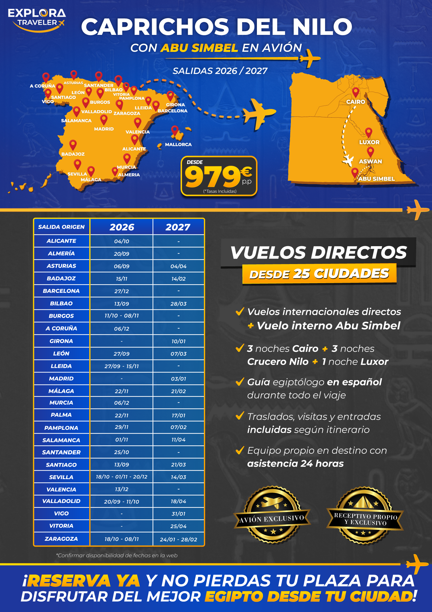 Caprichos desde 25 ciudades 2026 - GENÉRICO