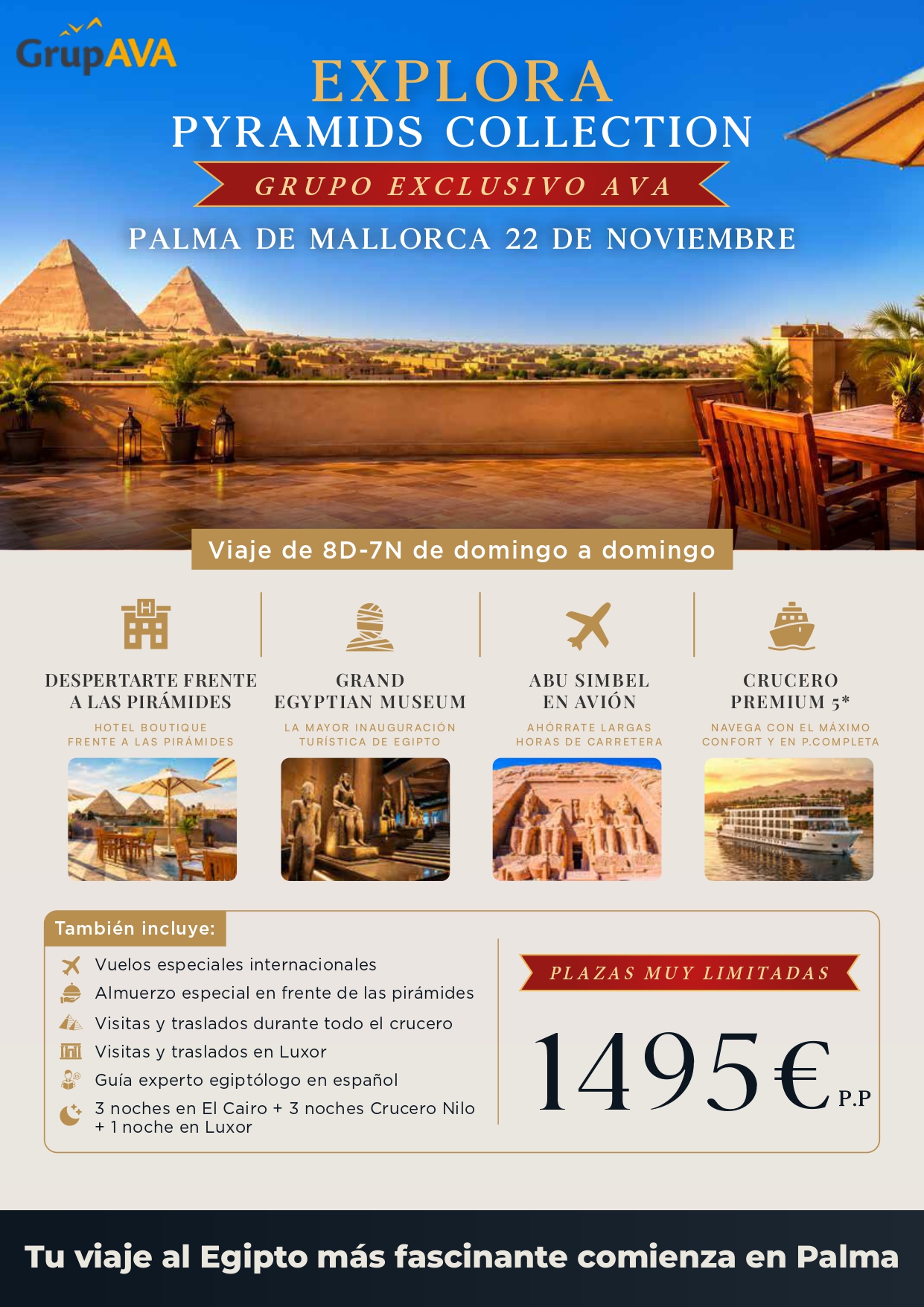 FLYER PROMOCIONAL - EXPLORA PYRAMIDS COLLECTION - AVA