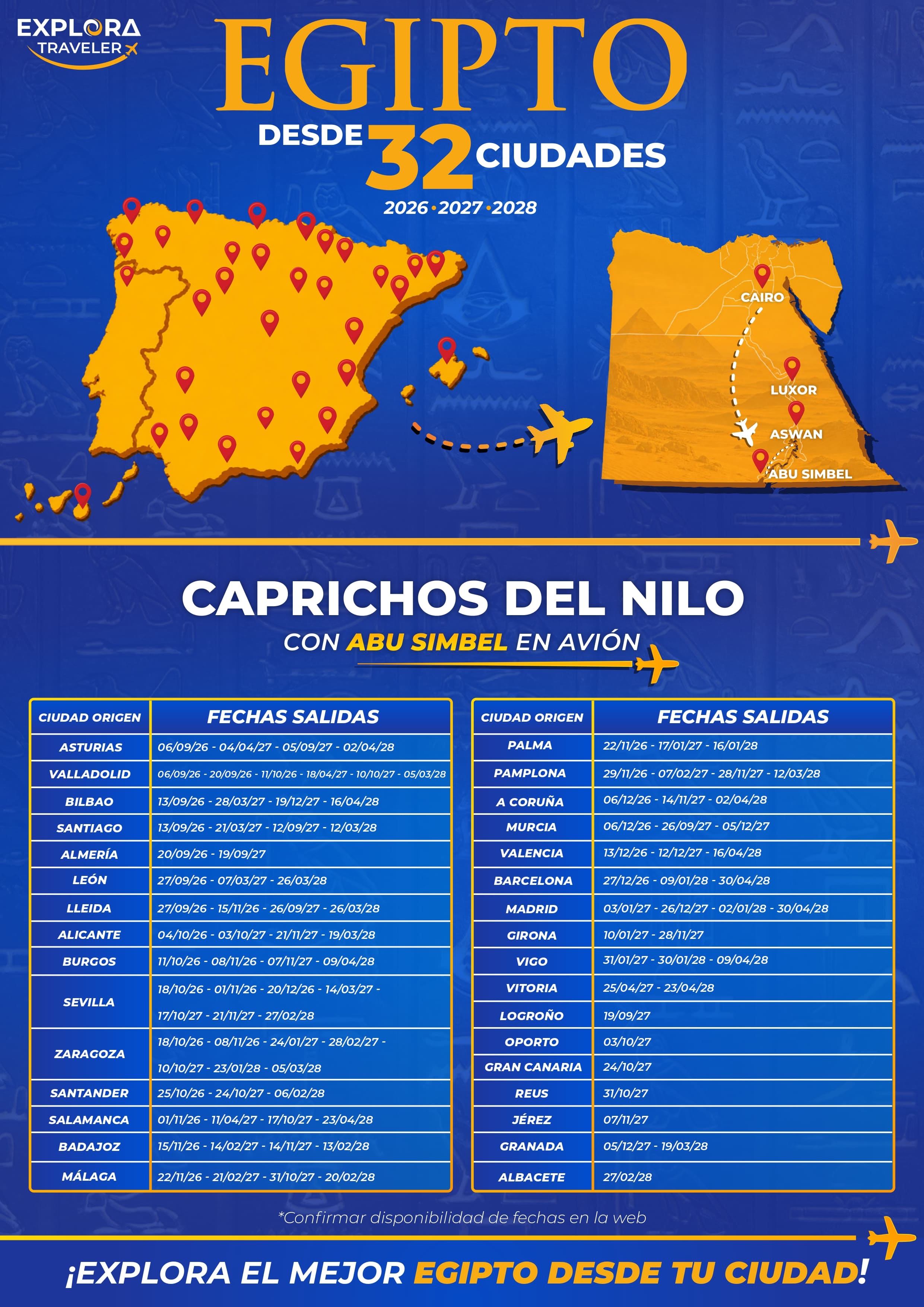 Caprichos desde 25 ciudades 2026 - GENÉRICO